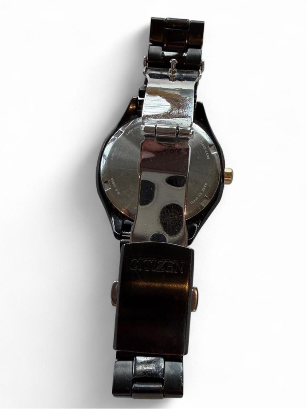 Citizen Eco-Drive POV Crystal Bezel Watch Black Gold - Picture 9 of 9